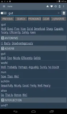 English German Dictionary android App screenshot 6