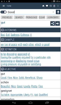 English German Dictionary android App screenshot 7